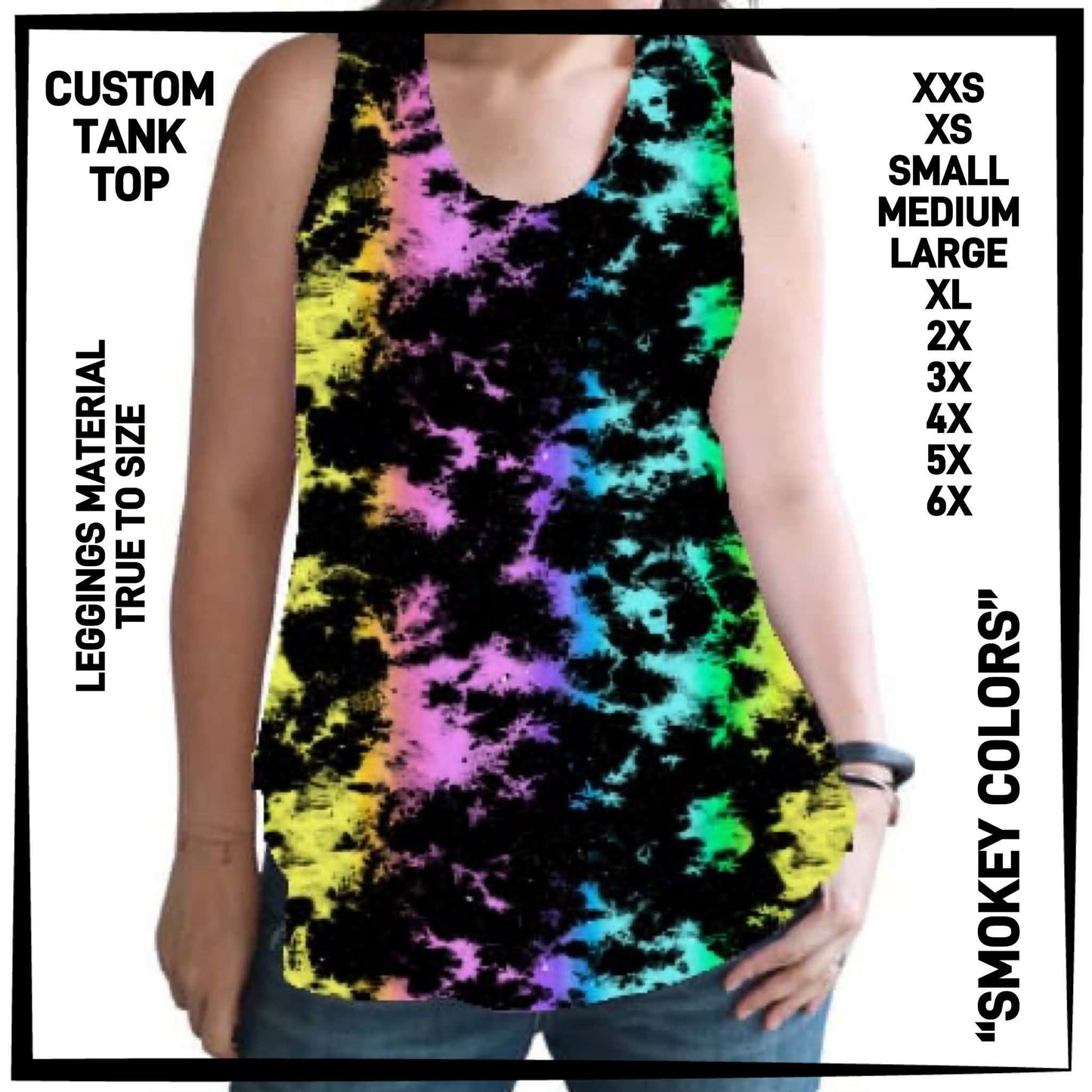 CTT1 - Smokey Colors Tank Top - Preorder Closing 6/23 ETA: Late Aug