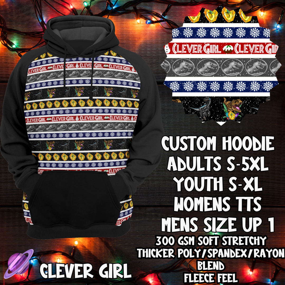 CLEVER GIRL-HOODIE-XMAS SWEATER PREORDER-9/27
