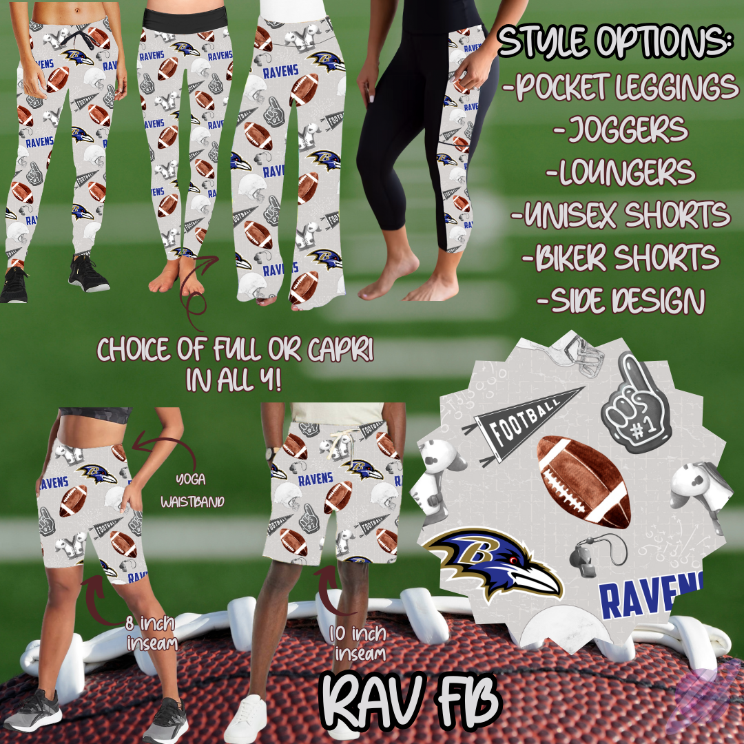 RAV FB-GAME DAY RUN- PREORDER CLOSING 7/13