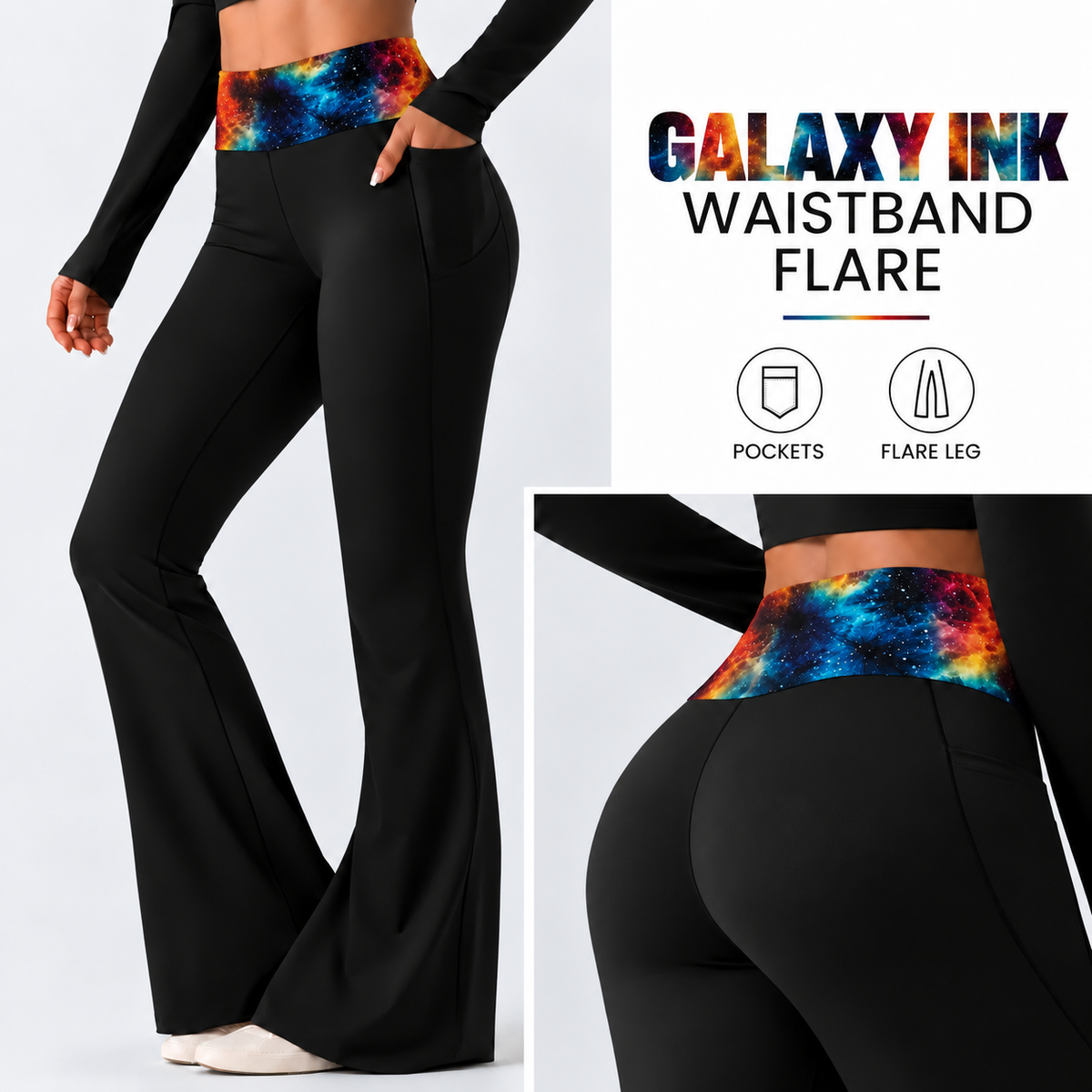 GALAXY INK-PATTERN WAIST FLARE-PREORDER CLOSING 10/7