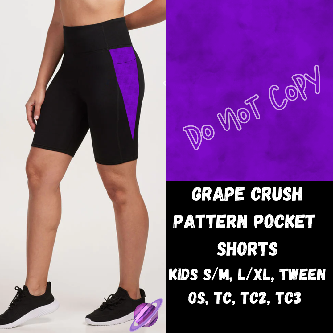 GRAPE CRUSH - LEGGING/CAPRI/SHORTS -COLORBLAST PPO-PREORDER CLOSING 5/9