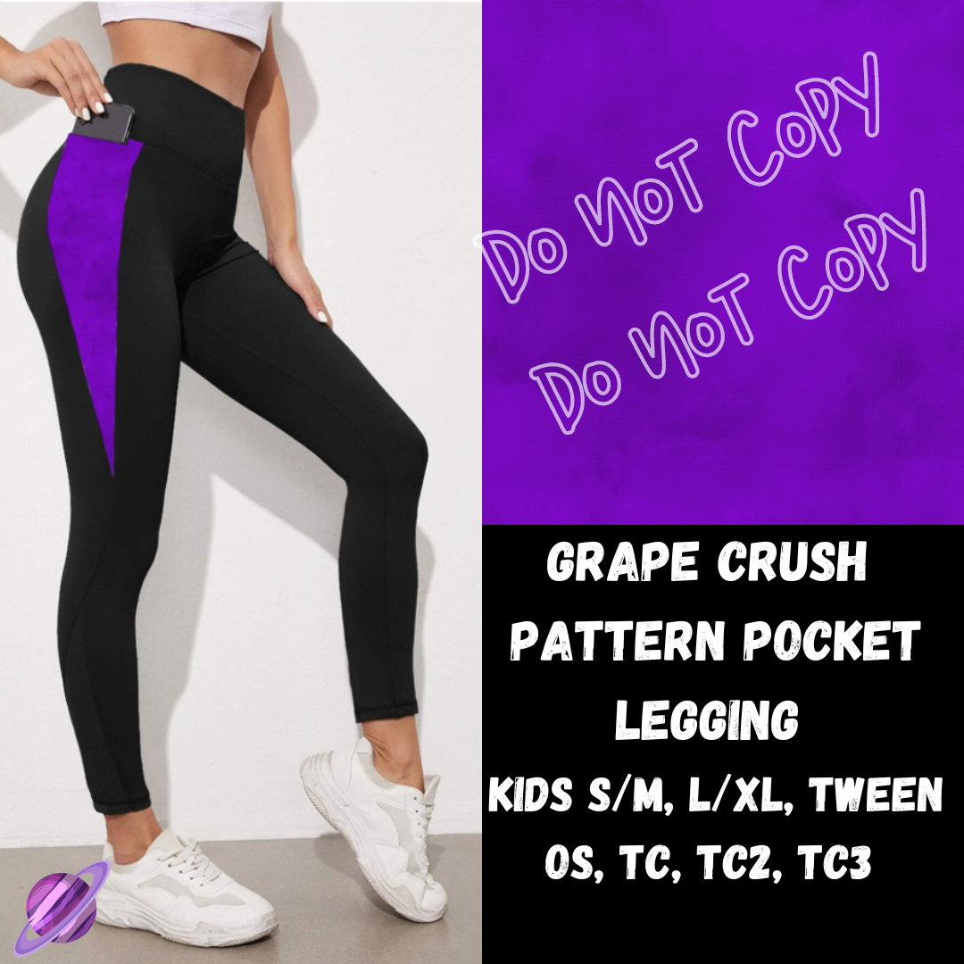 GRAPE CRUSH - LEGGING/CAPRI/SHORTS -COLORBLAST PPO-PREORDER CLOSING 5/9