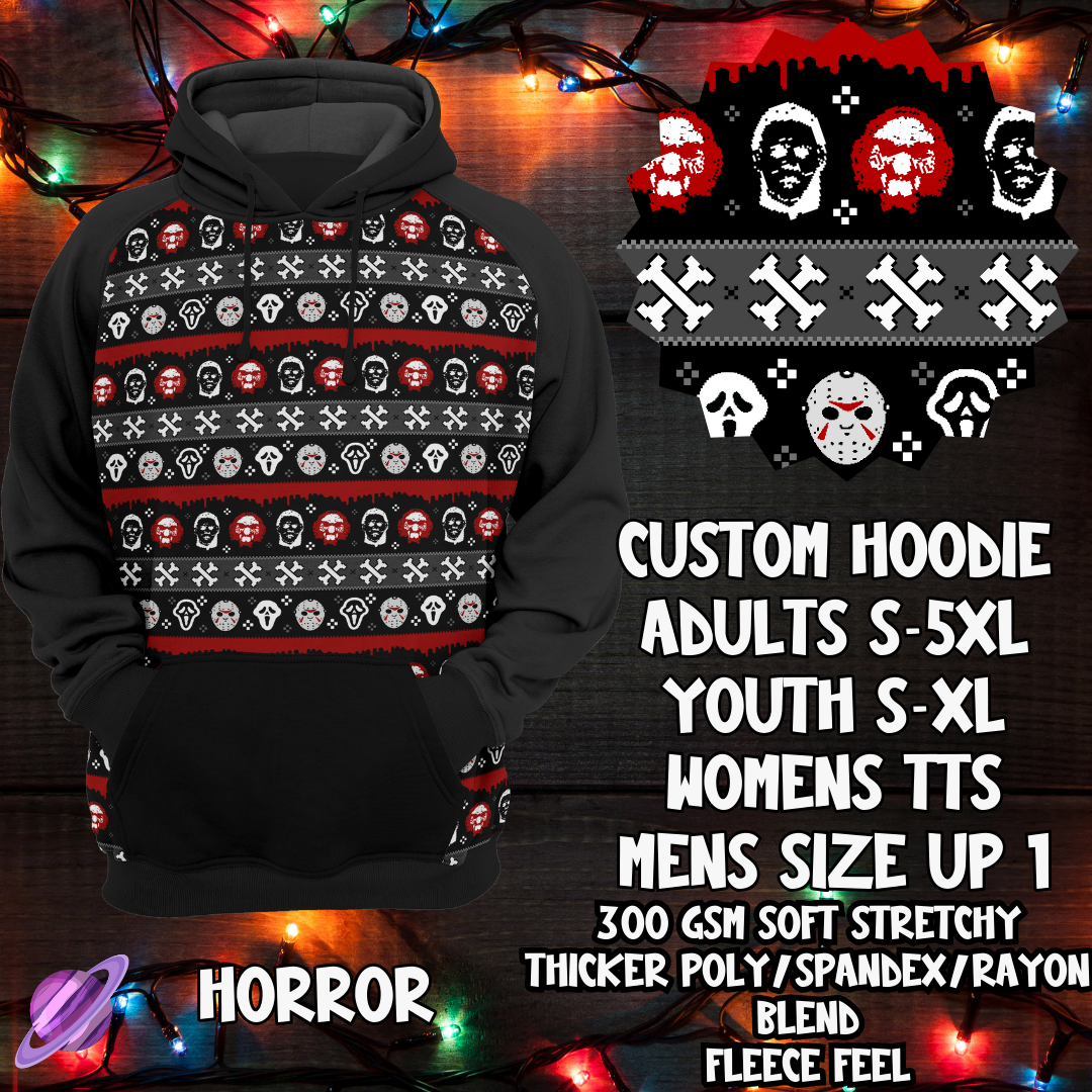 HORROR-HOODIE-XMAS SWEATER PREORDER-9/27