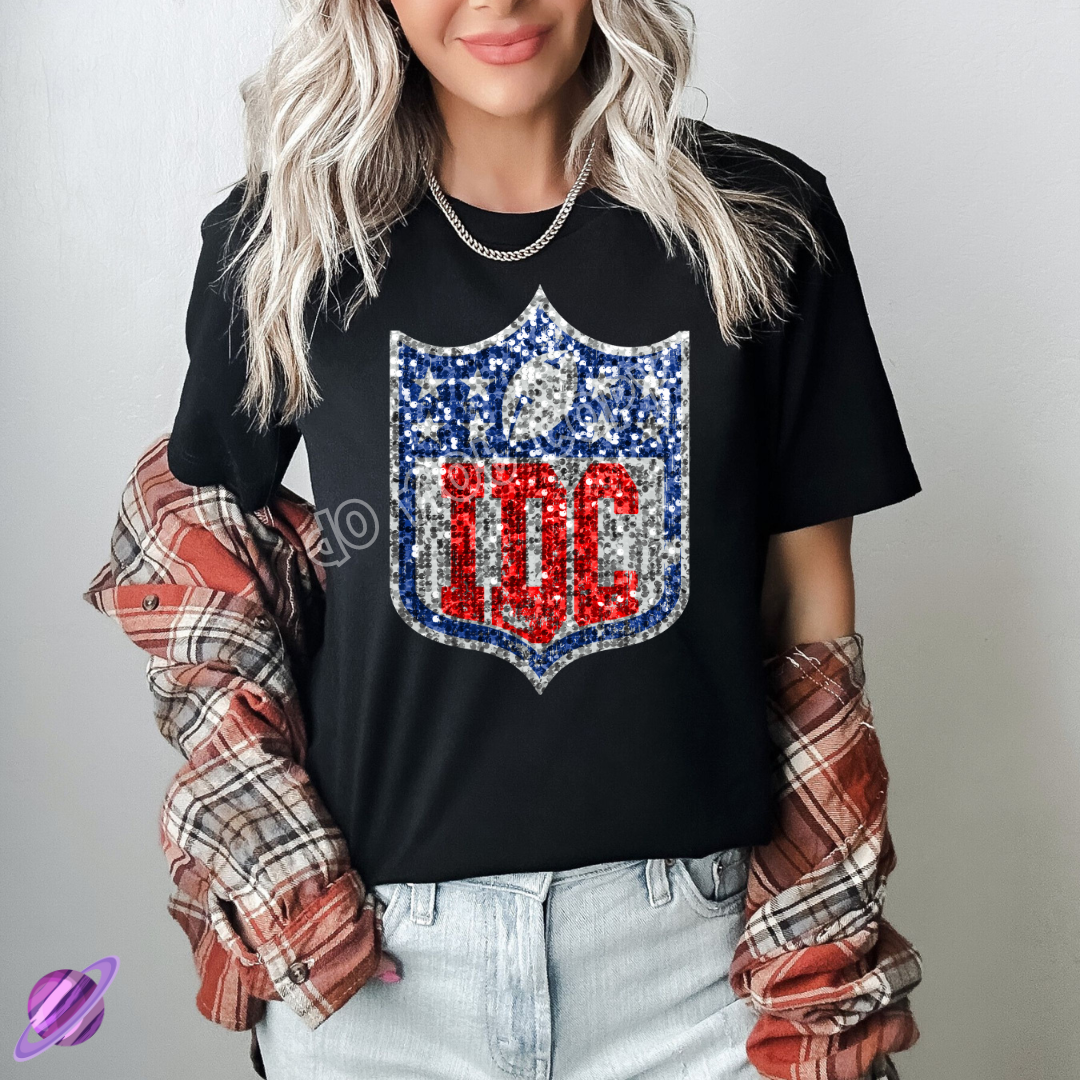 IDC SEQUIN FB UNISEX TEE ADULTS/KIDS