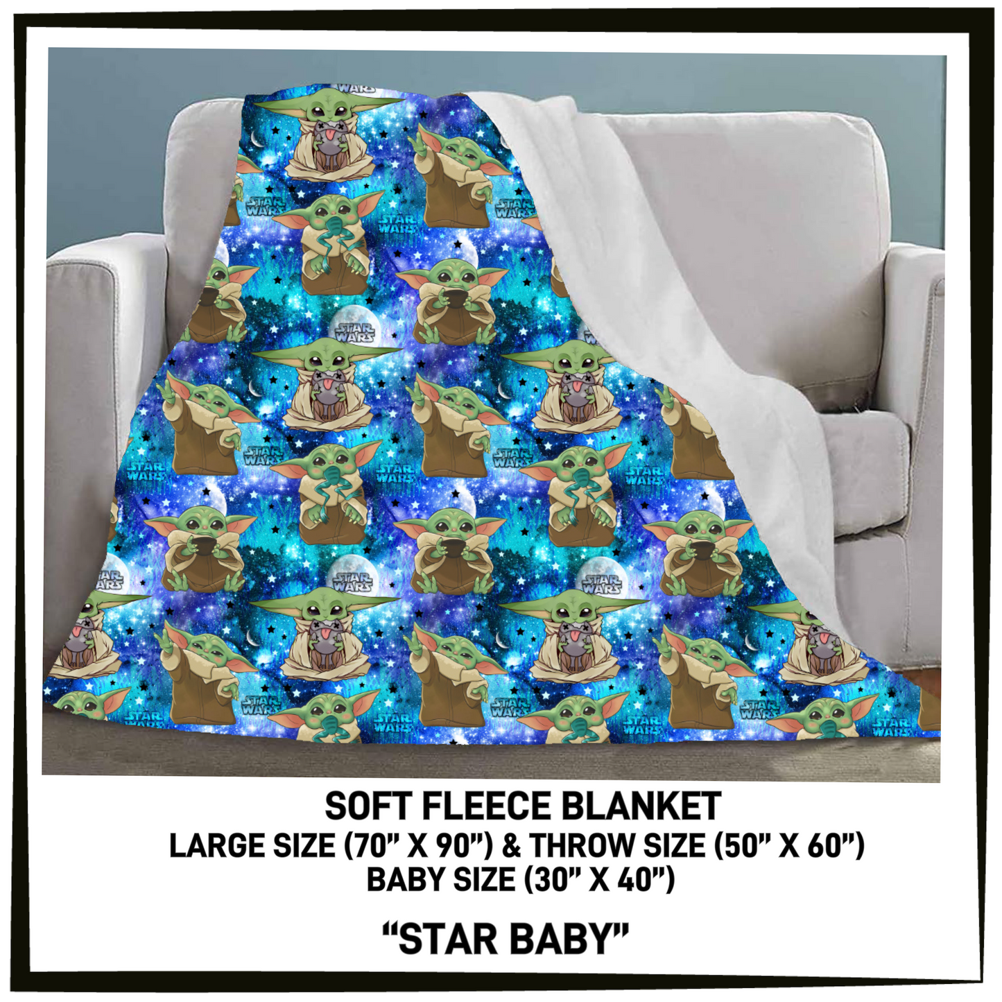 FC7B - Star Baby Fleece Blanket - Preorder Closing 8/26 ETA: Late Oct