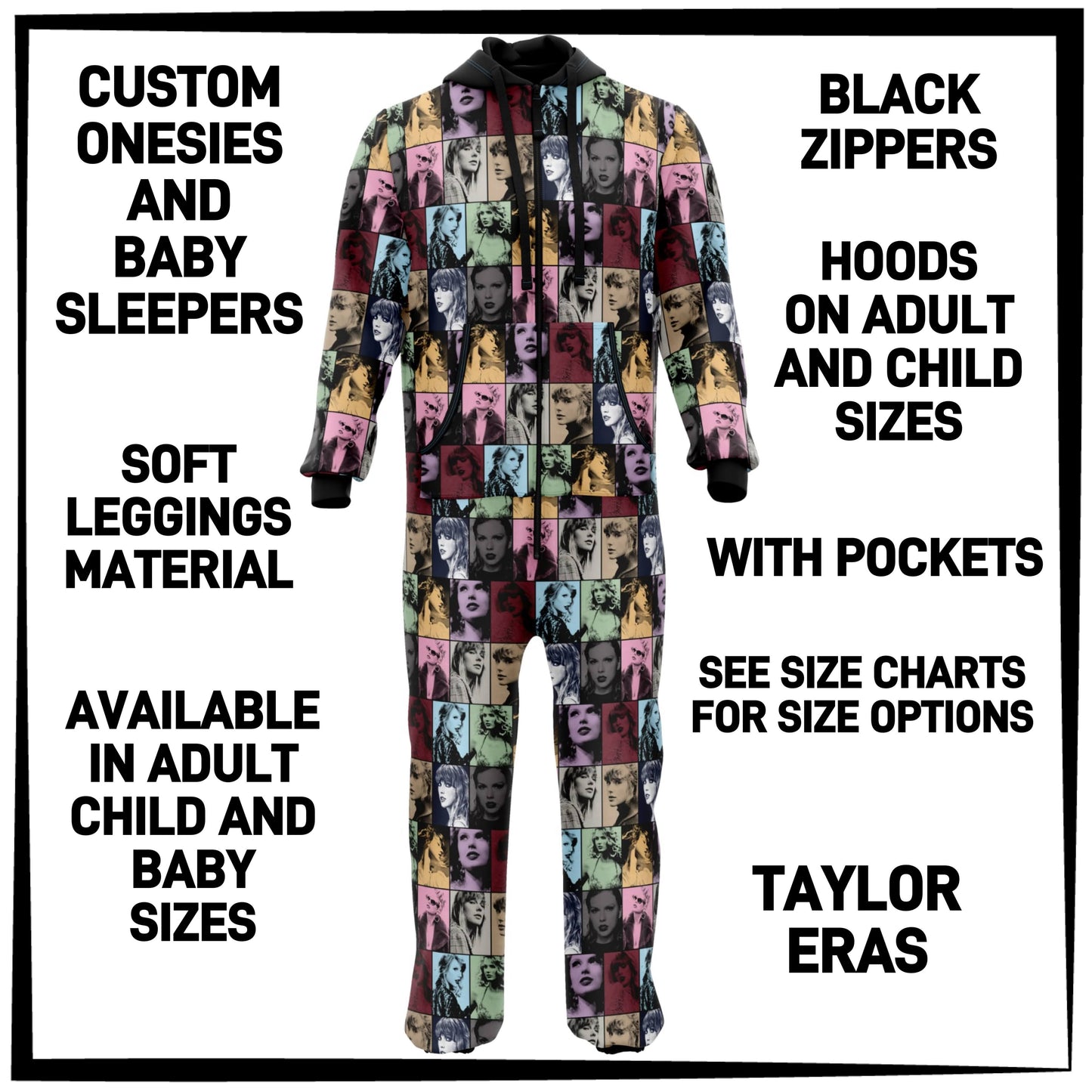 ON1S - Taylor Eras Adult/Child Onesie/Baby Sleeper - Preorder ETA: Early Nov