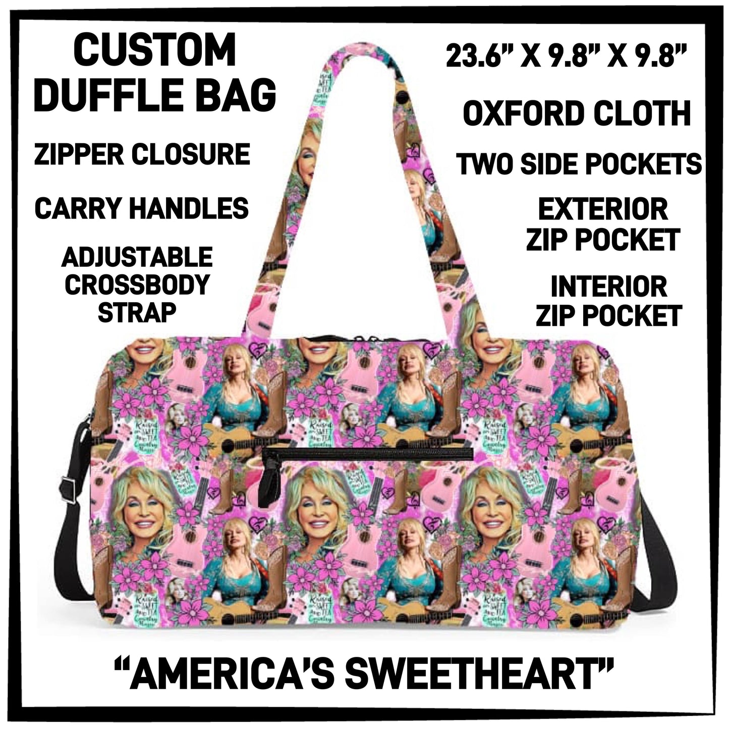 DF2B - America's Sweetheart Duffel Bag - Preorder ETA: Early Nov