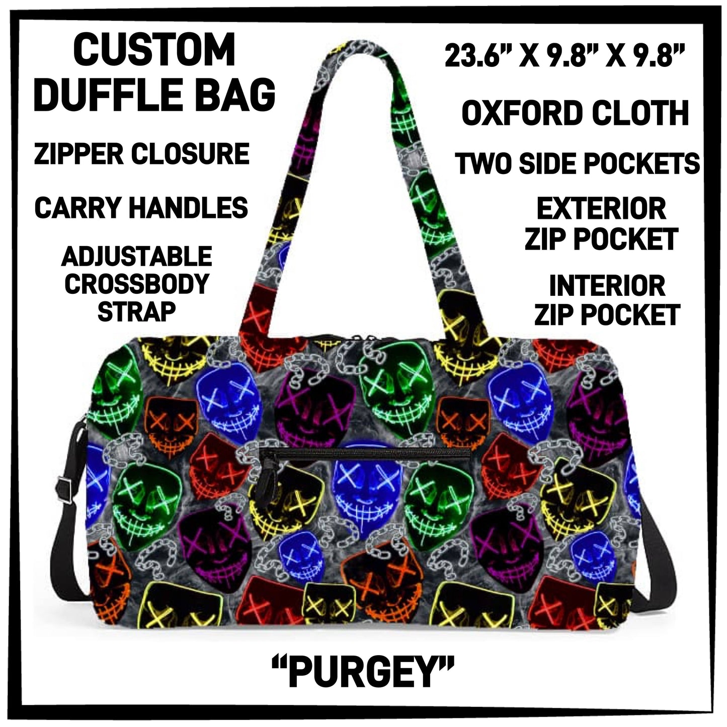 DF2B - Purgey Duffel Bag - Preorder ETA: Early Nov