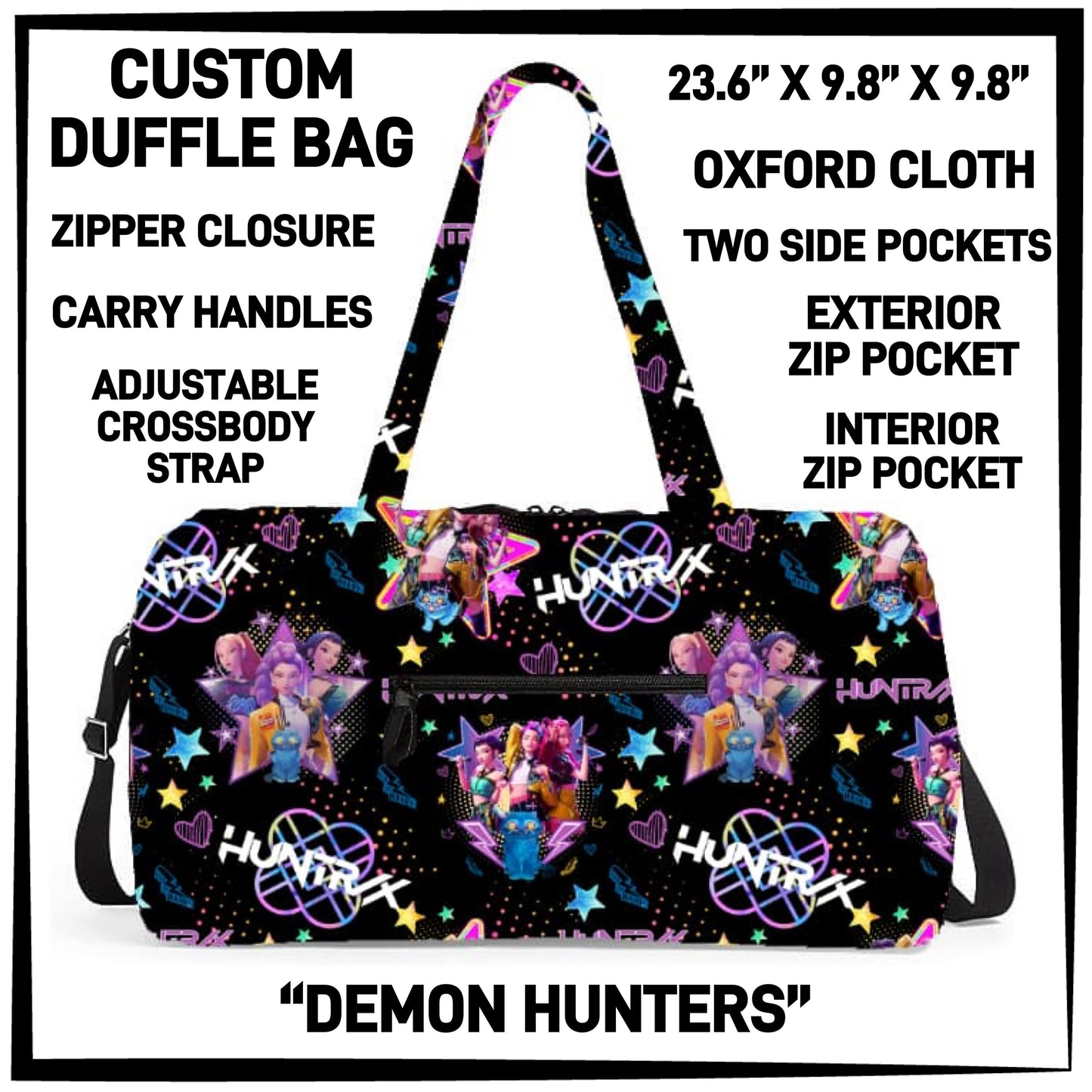 DF2B - Demon Hunters Duffel Bag - Preorder ETA: Early Nov