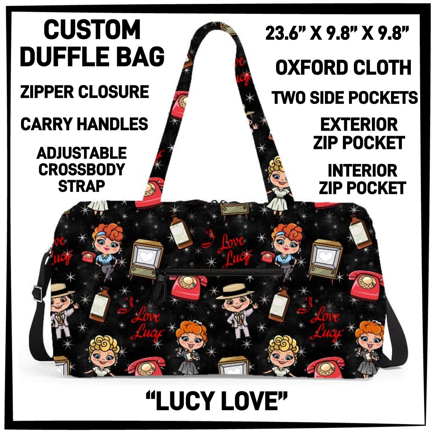 DF2B - Lucy Love Duffel Bag - Preorder ETA: Early Nov