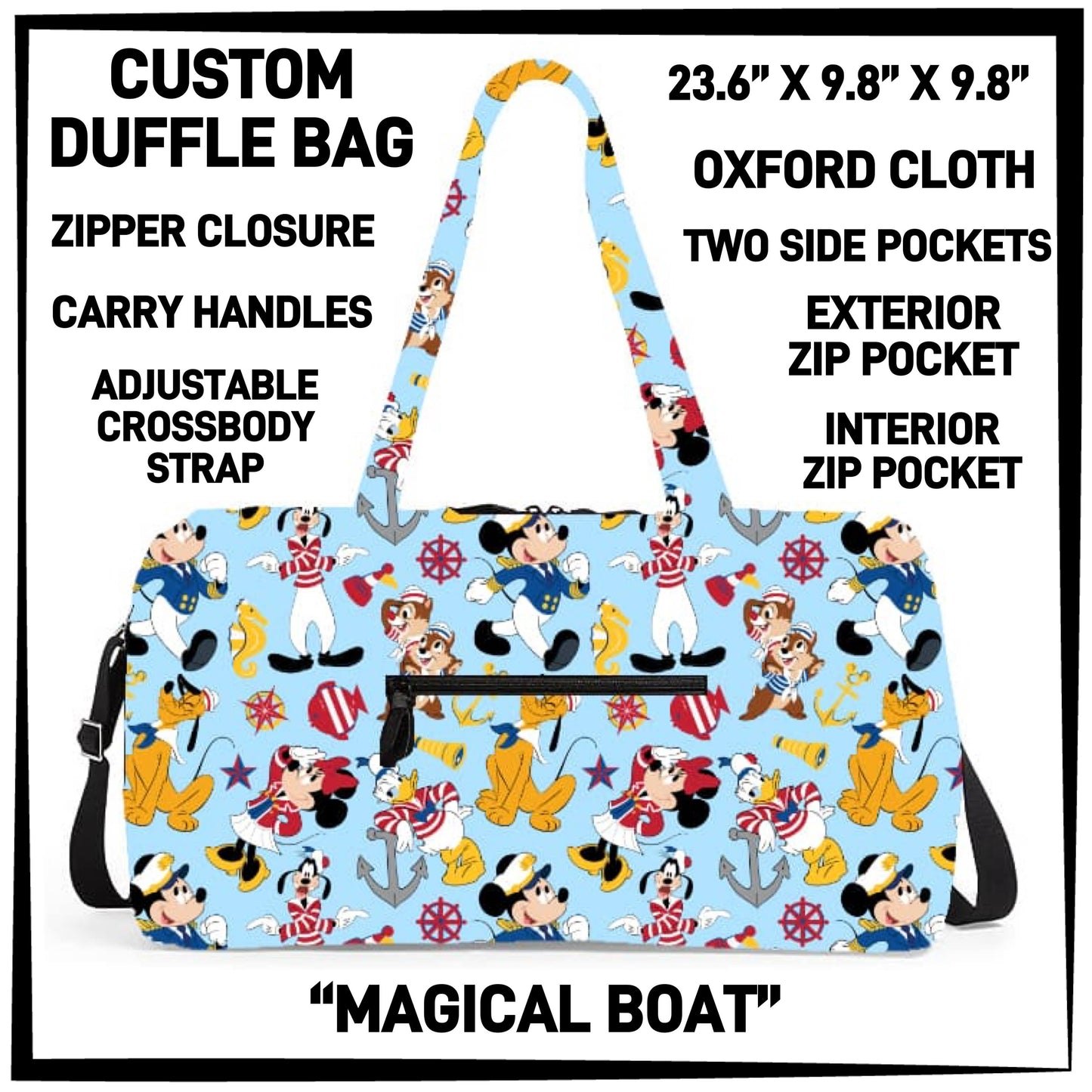 DF2B - Magical Boat Duffel Bag - Preorder ETA: Early Nov