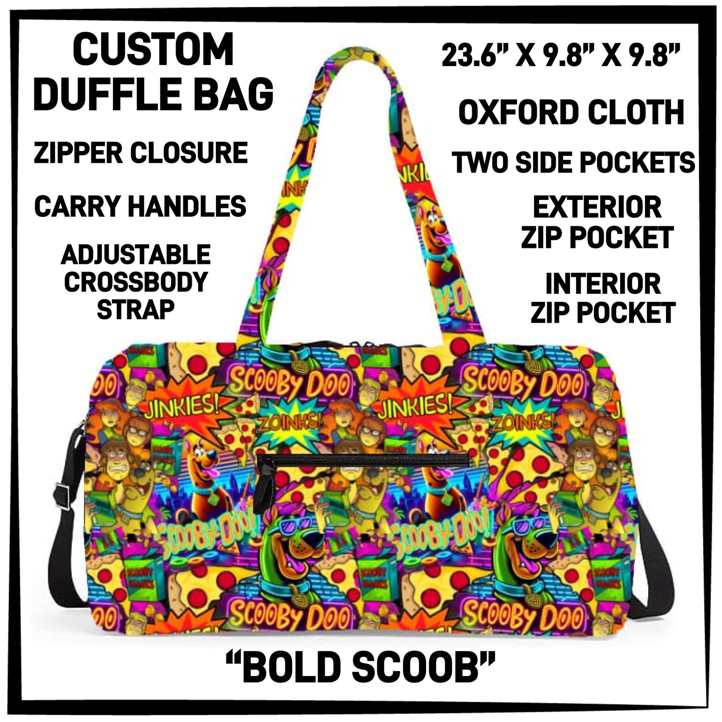 DF2B - Bold Scoob Duffel Bag - Preorder ETA: Early Nov