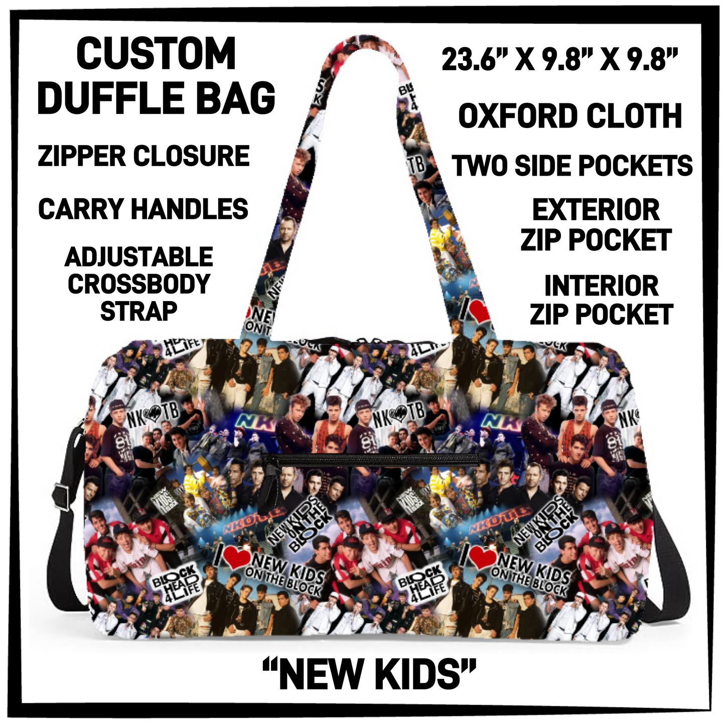 DF2B - New Kids Duffel Bag - Preorder Closing 6/25 ETA: Late Aug