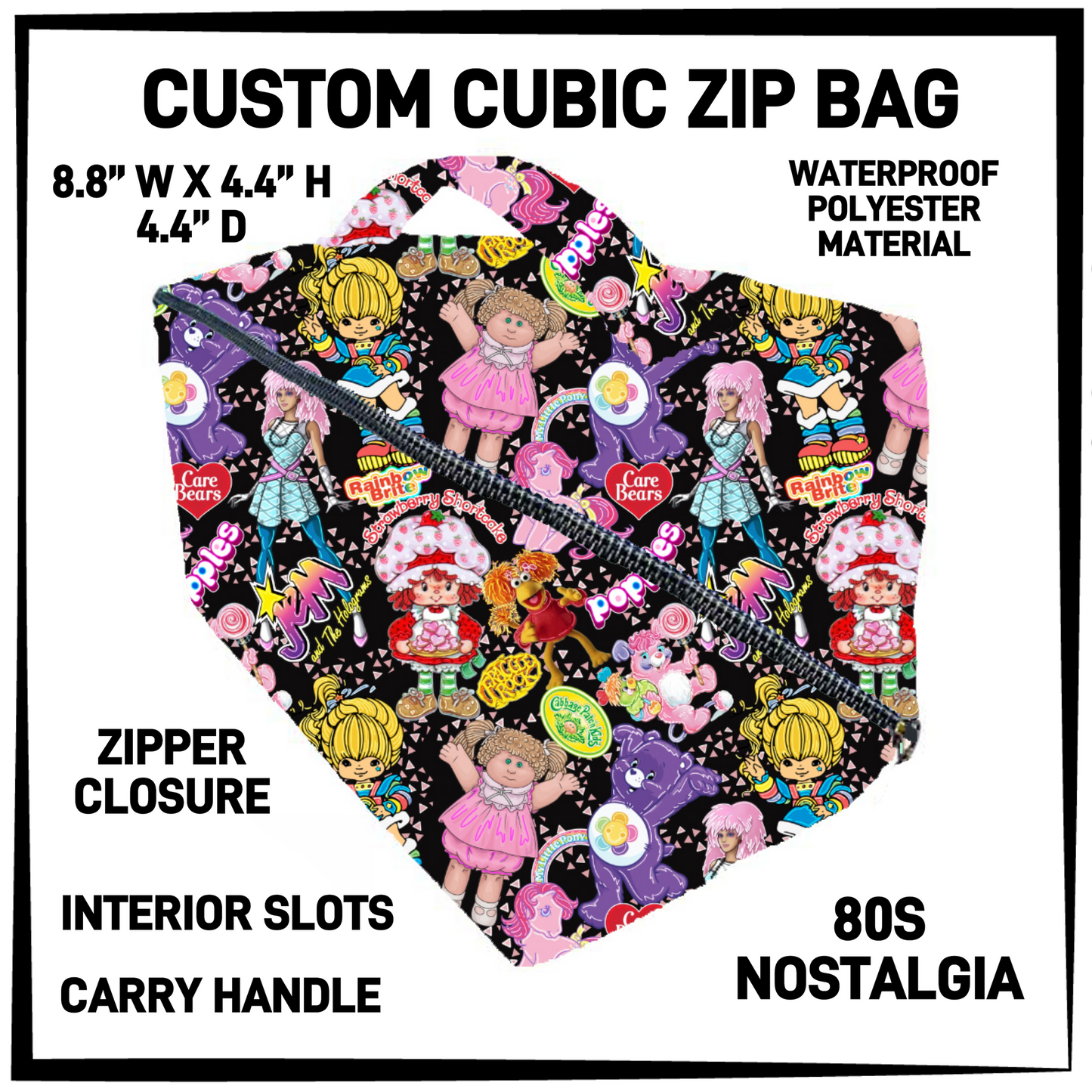 CZ1B - 80s Nostalgia Cubic Zip Bag - Preorder Closing 7/8 ETA: Early Sept