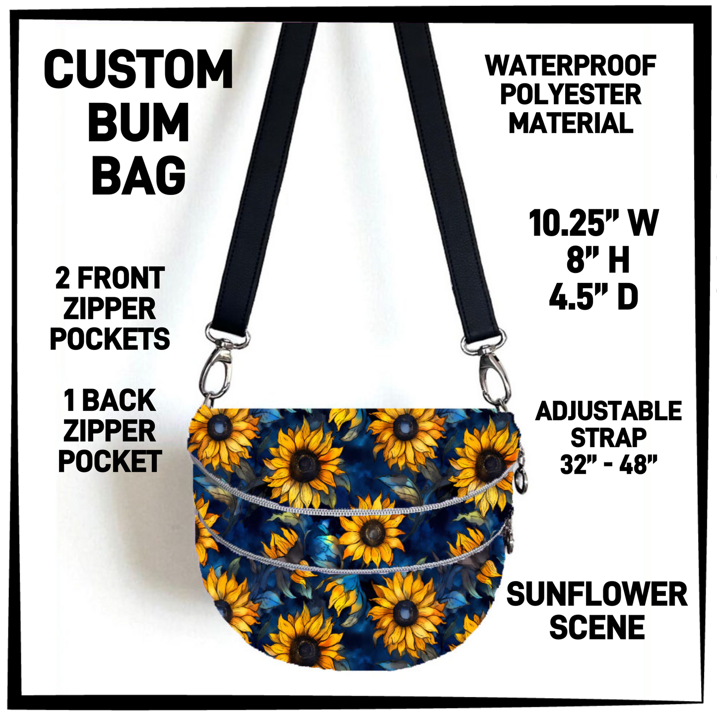 B1BM - Sunflower Scene Bum Bag - Preorder Closing 8/19 ETA: Mid-Oct