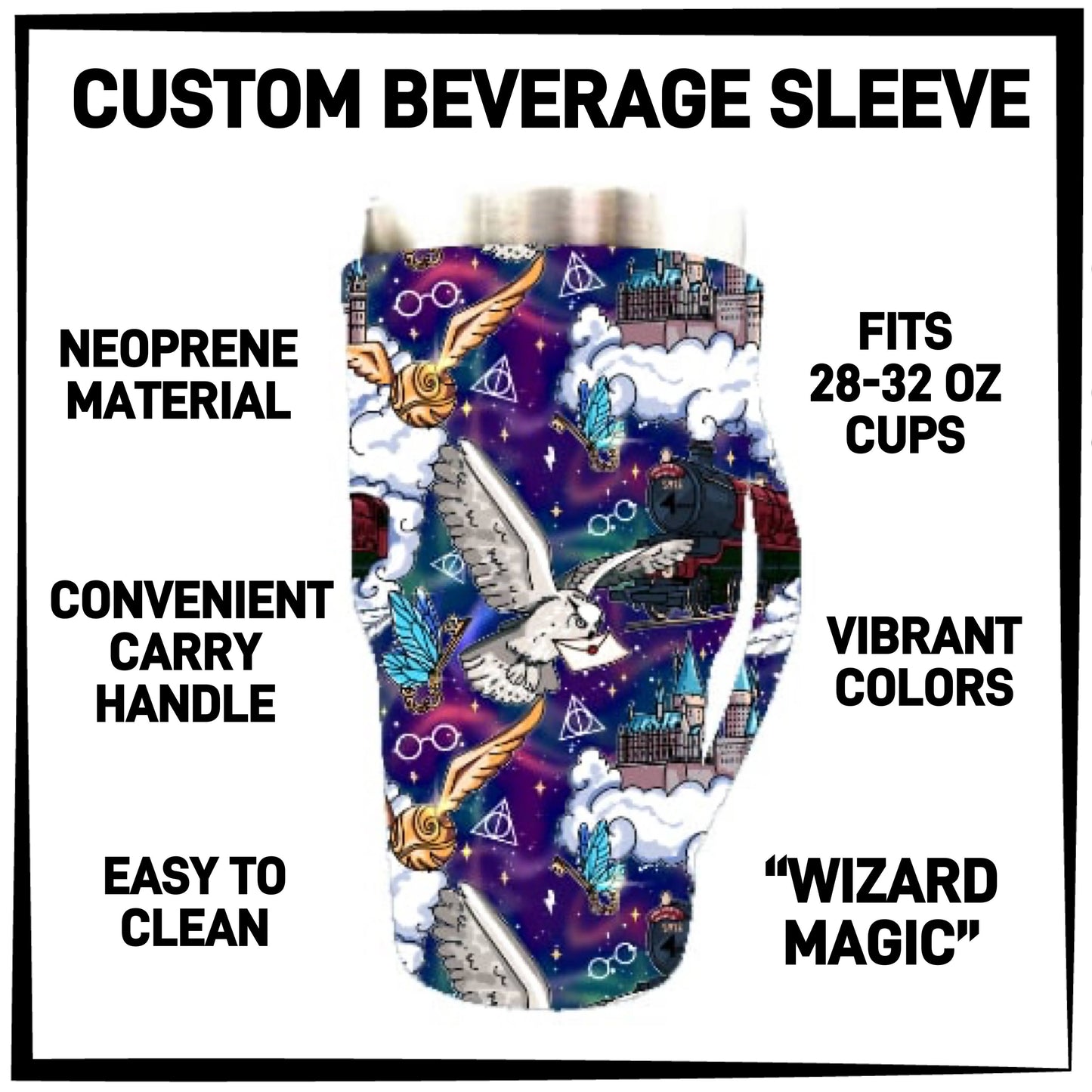 B2VG - Wizard Magic 28-32oz Beverage Sleeves - Preorder Closing 12/4 ETA: Mid-Jan