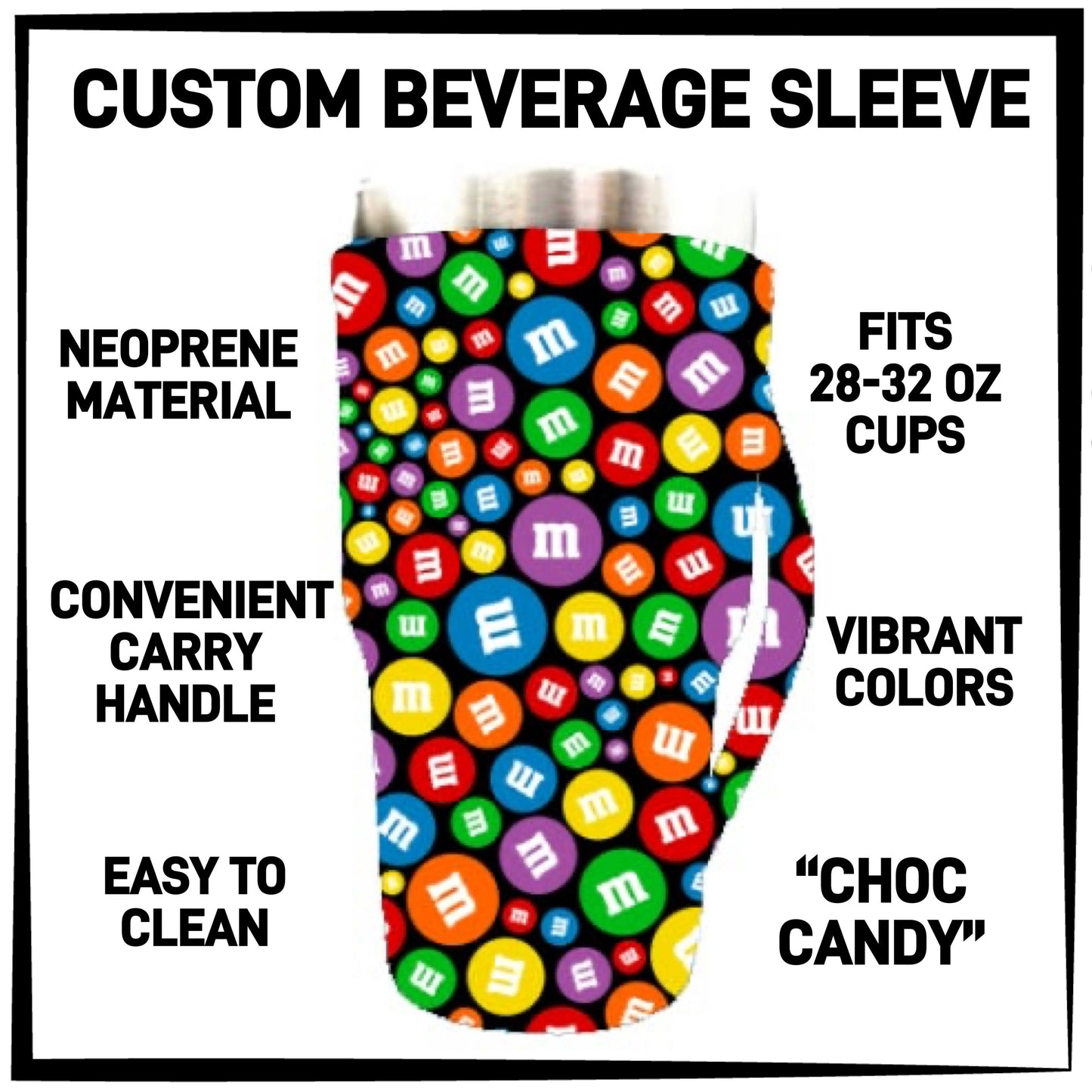 B2VG - Choc Candy 28-32oz Beverage Sleeves - Preorder Closing 12/4 ETA: Mid-Jan