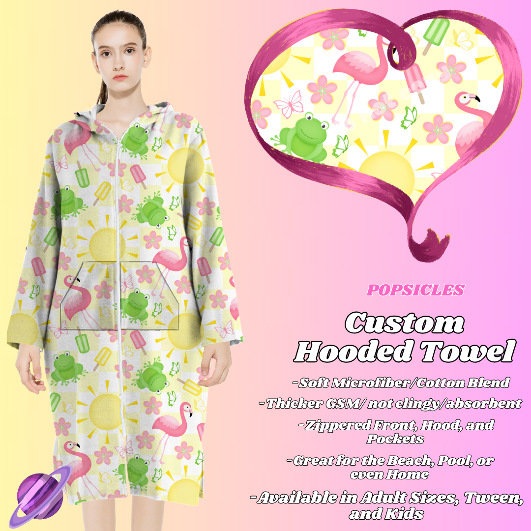 POPSICLES- HOODED TOWEL- PREORDER CLOSING 4/27
