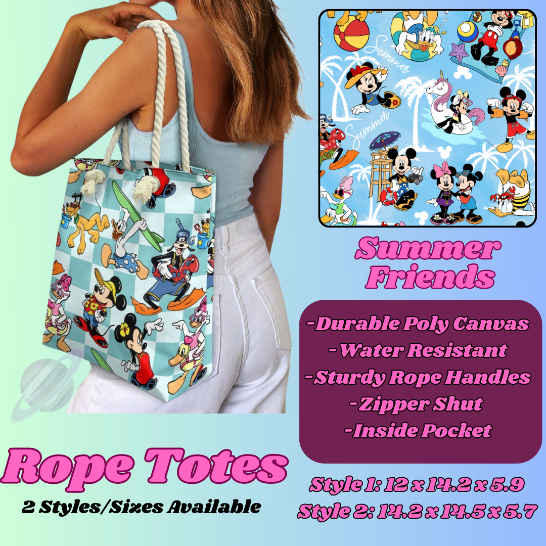 SUMMER FRIENDS-ROPE TOTE PREORDER CLOSING 5/6