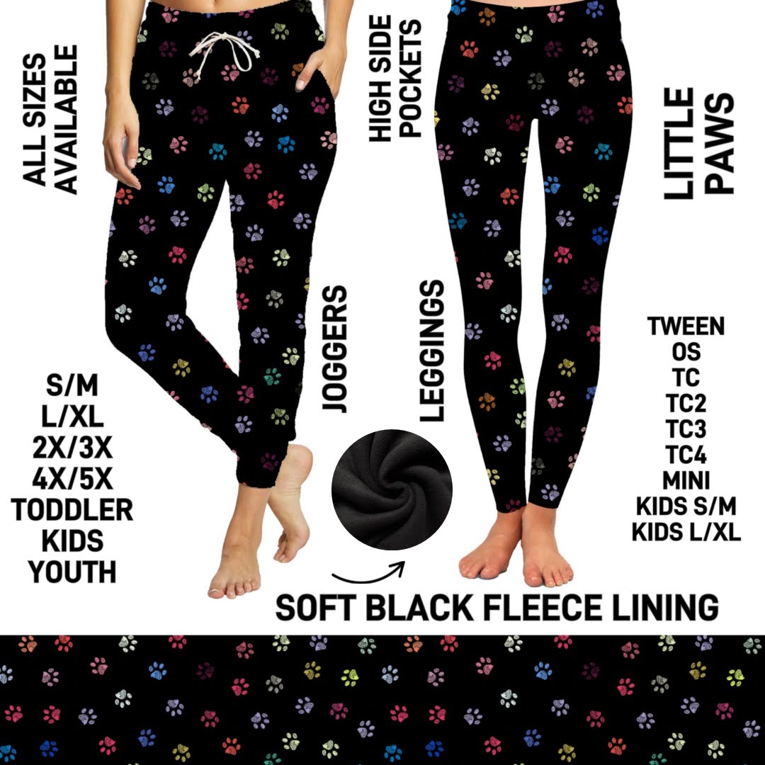 FL3C - Little Paws Fleece-Lined - Preorder Closing 12/2 ETA: Late Feb