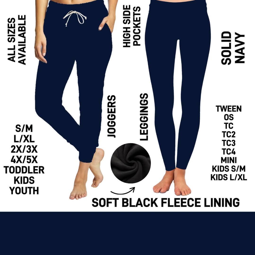 FL3C - Solid Navy Fleece-Lined - Preorder Closing 12/2 ETA: Late Feb