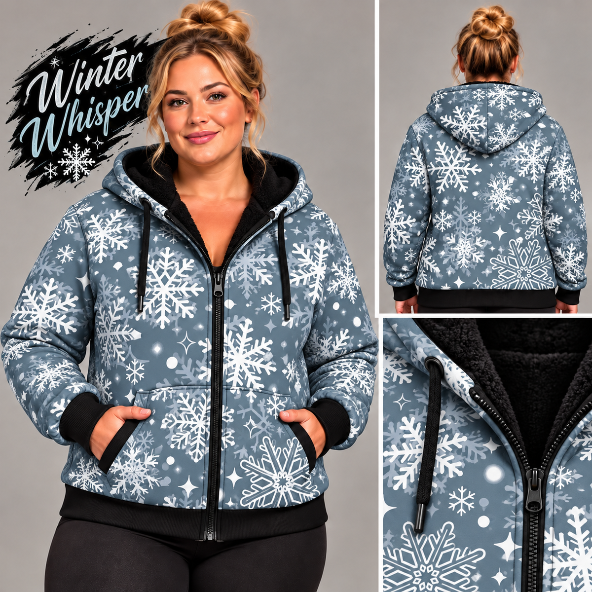 Winter Whisper-FLEECE LINED HOODED JACKET-PREORDER CLOSING 11/9