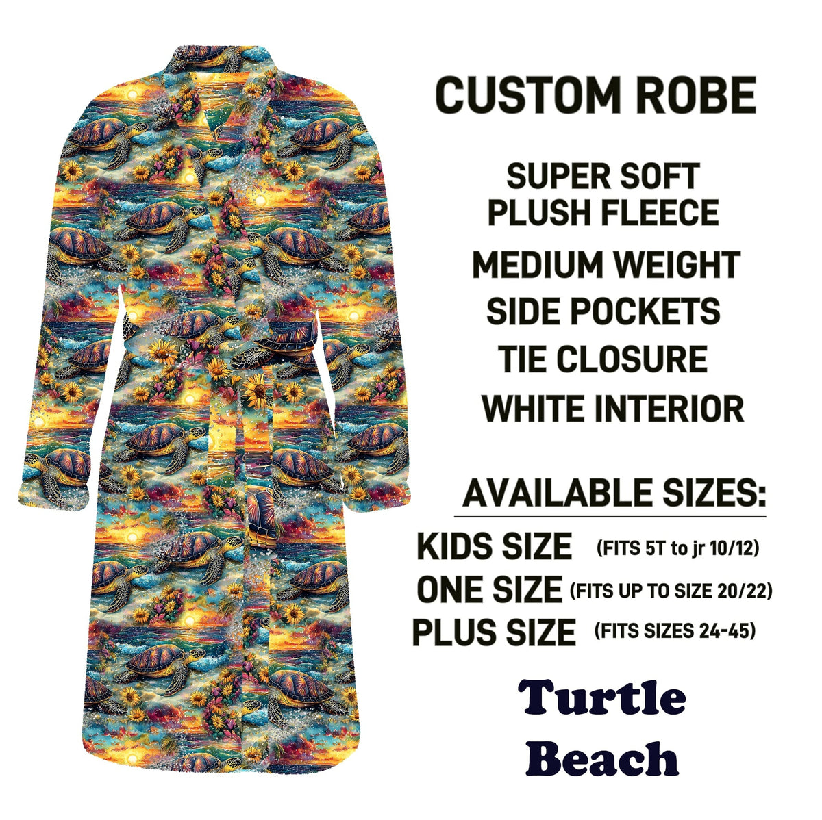 CU4R - Turtle Beach Robe - Preorder Due 10/14 ETA: Mid-Dec
