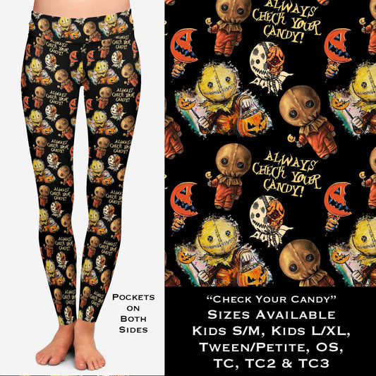 Check Your Candy  Leggings with Pockets