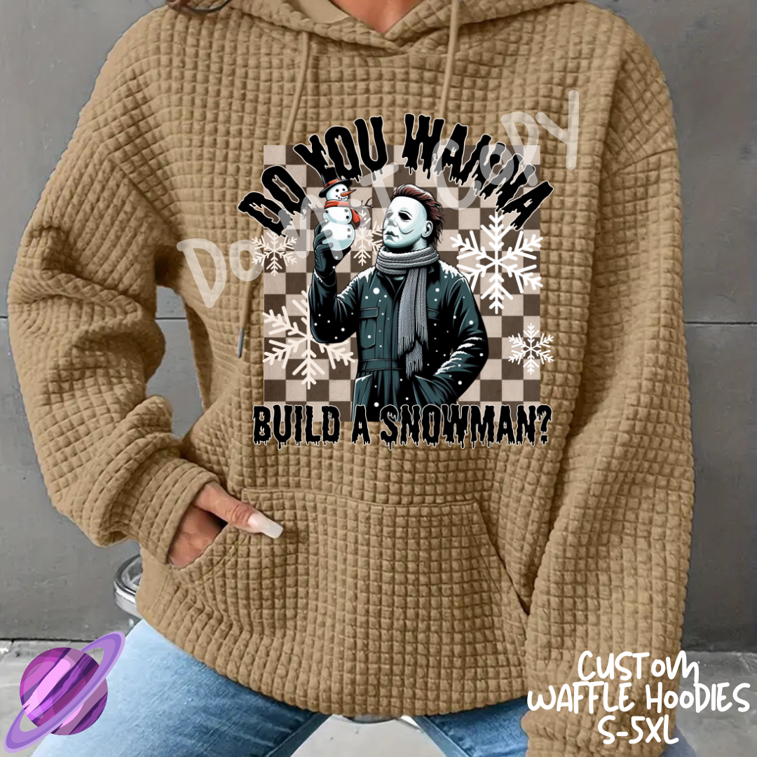 BUILD A SNOWMAN - CUSTOM WAFFLE HOODIES PREORDER CLOSING 11/19