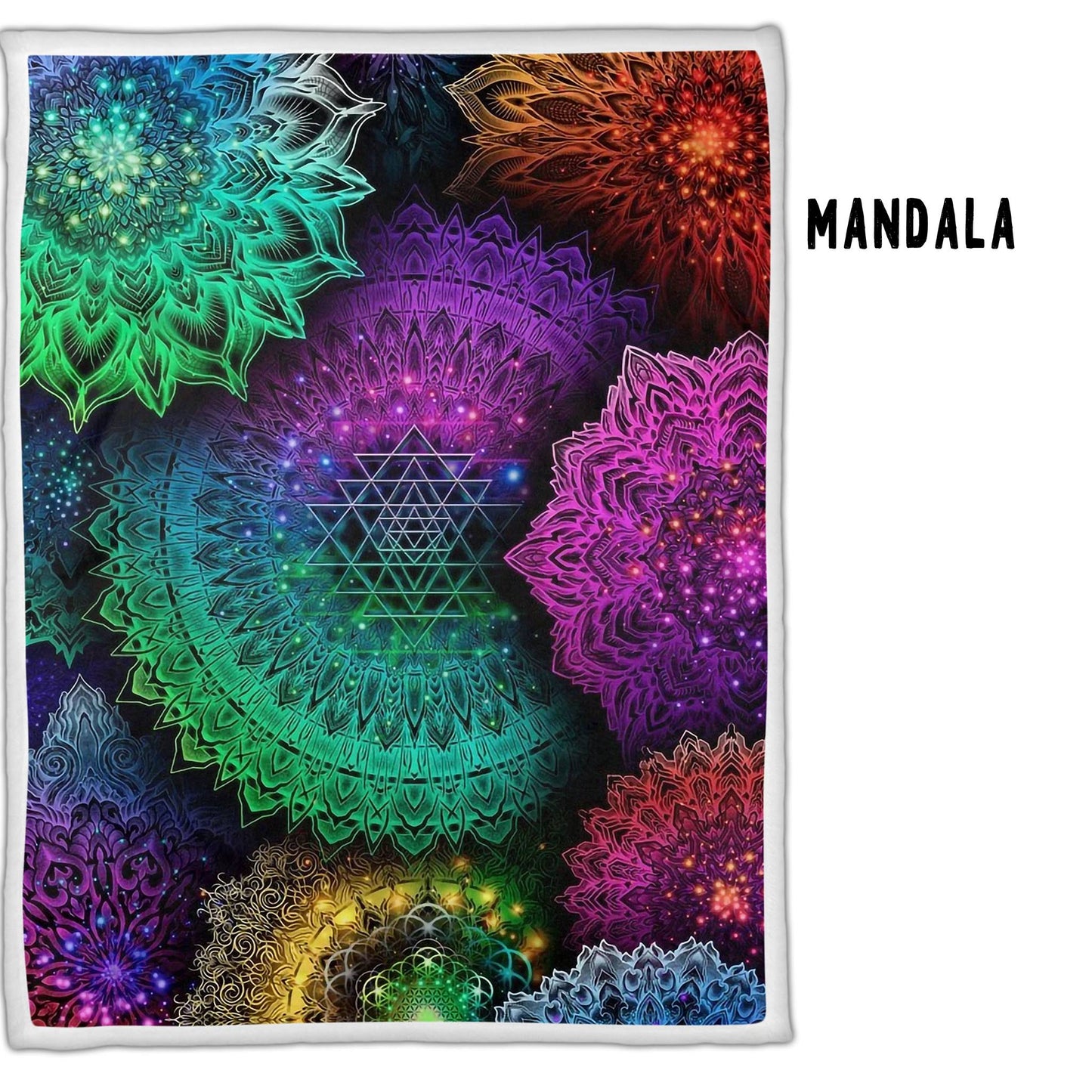 MANDALA - MINKY SHERPA THROW 5-PREORDER CLOSING 10/1 ETA DEC