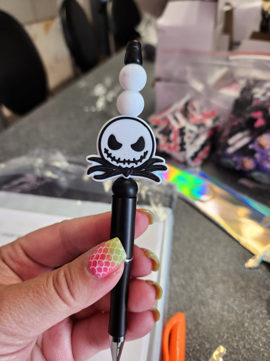 Pumpkin King Silicone Beaded Pen or Keychain