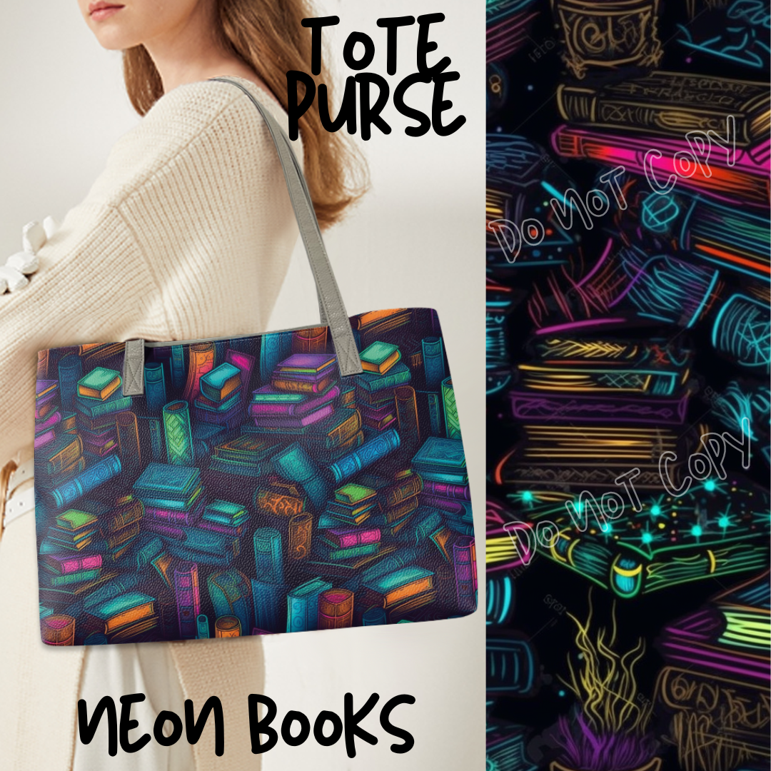 TRIPLE BAG RUN - NEON BOOKS- TOTE PURSE - PREORDER CLOSING 5/26 ETA END OF JULY/EARLY AUGUST