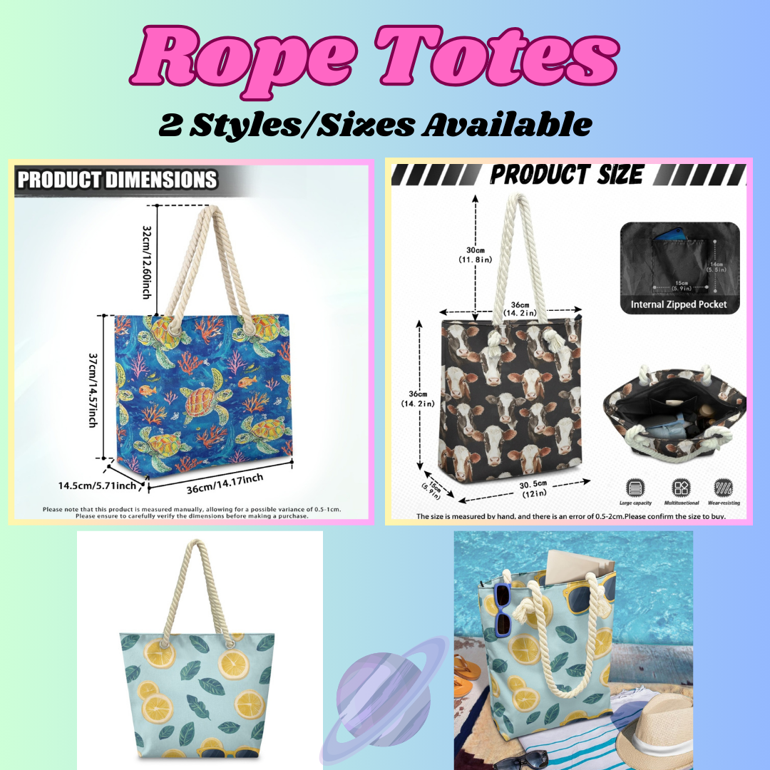 RAINBOW KITTY-ROPE TOTE PREORDER CLOSING 5/6
