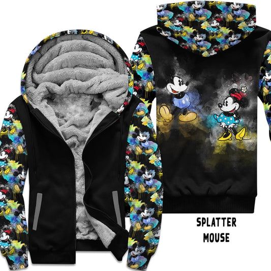 SPLATTER MOUSE- FLEECE/COTTON LINED JACKETS RUN 12 PREORDER CLOSING 11/29