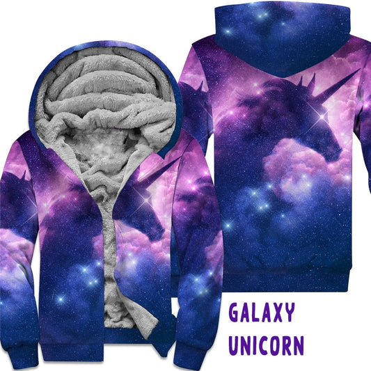 GALAXY UNICORN- FLEECE/COTTON LINED JACKETS RUN 12 PREORDER CLOSING 11/29