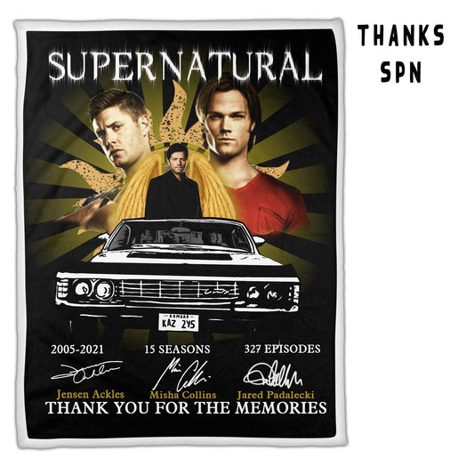 THANKS SPN - MINKY SHERPA THROW 5-PREORDER CLOSING 10/1 ETA DEC