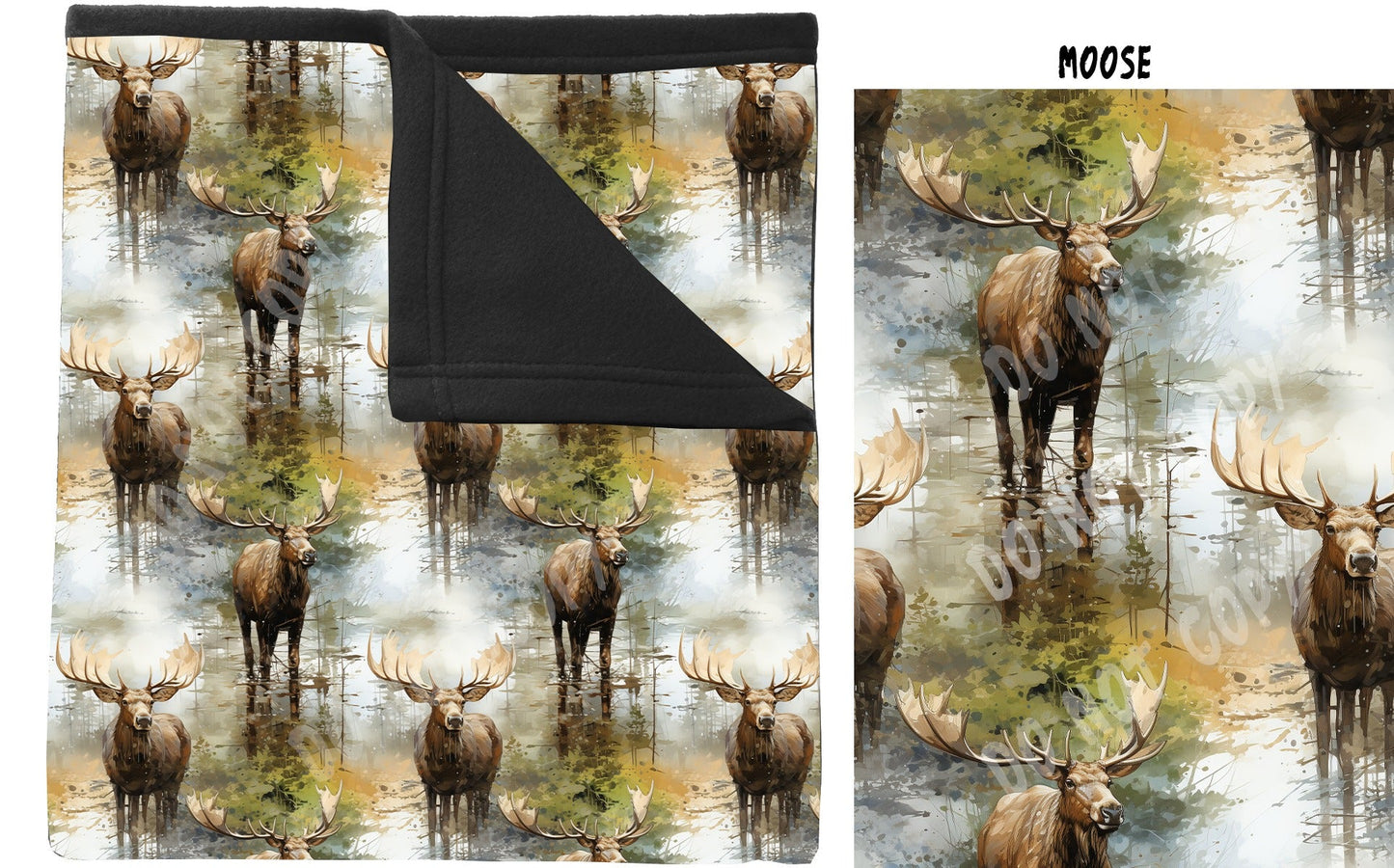 Moose - Black Velvet Weighted Throw - Preorder Closing 3/6- eta May