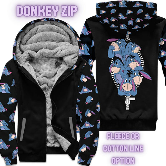 DONKEY ZIP- FLEECE/COTTON LINED JACKETS RUN 12 PREORDER CLOSING 11/29