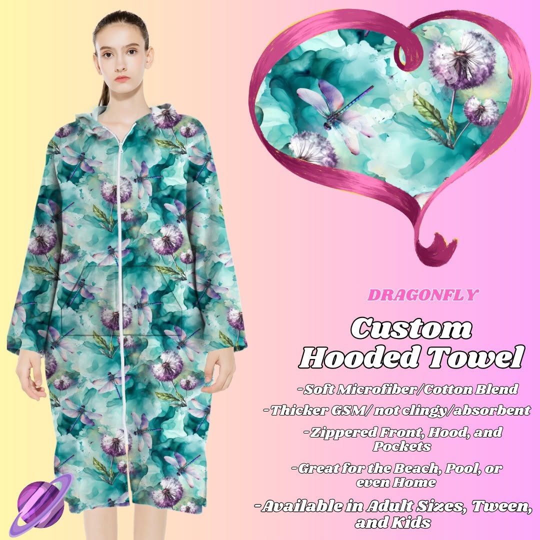 DRAGONFLY- HOODED TOWEL