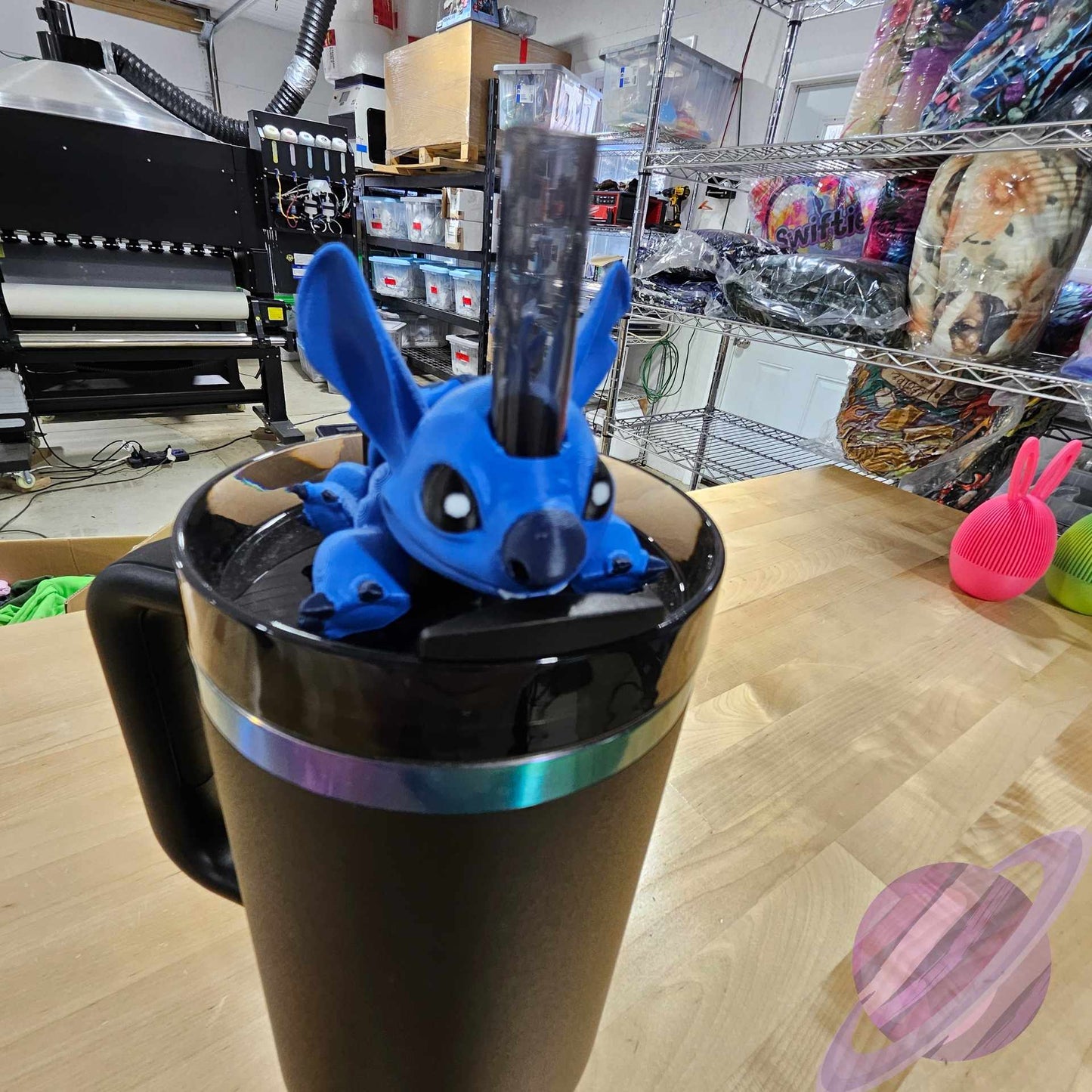 BLUE ALIEN STRAW BUDDY