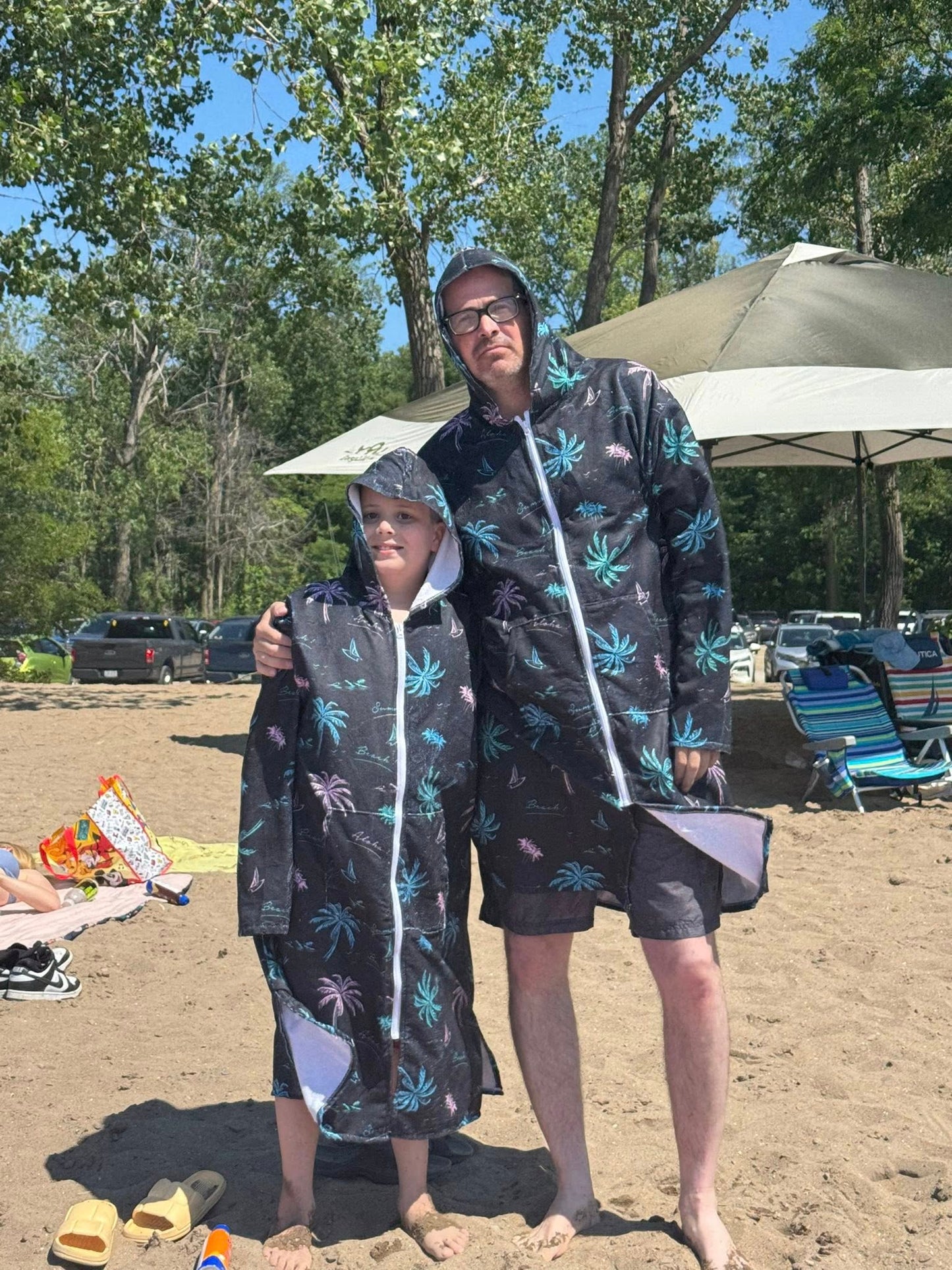 FLAMINGO- HOODED TOWEL