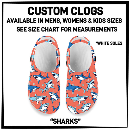 C8LG - Sharks Custom Clogs - Preorder Closing 6/10 ETA: Mid-Aug