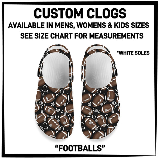 C8LG - Footballs Custom Clogs - Preorder Closing 6/10 ETA: Mid-Aug