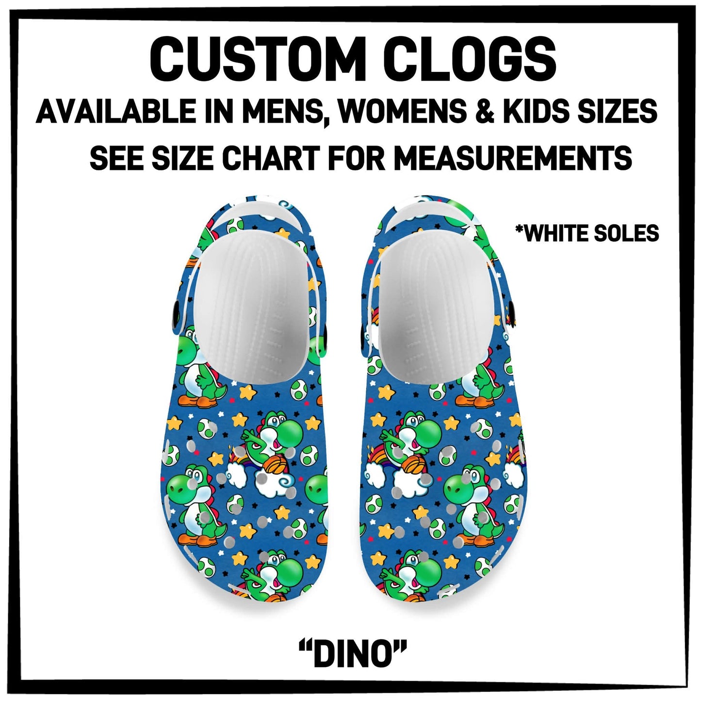 C8LG - Dino Custom Clogs - Preorder Closing 6/10 ETA: Mid-Aug