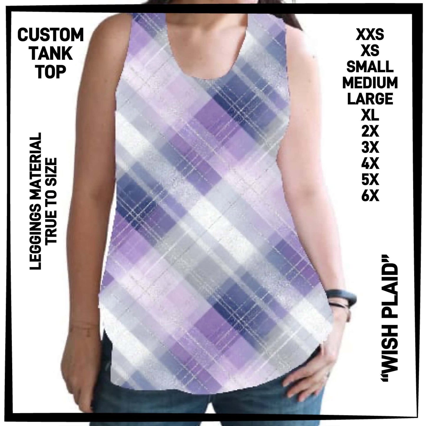 CTT1 - Wish Plaid Tank Top - Preorder Closing 6/23 ETA: Late Aug