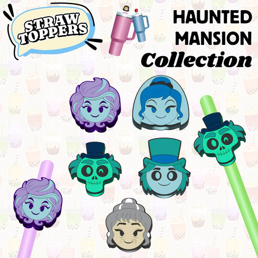 SPOOKY MANOR STRAW CHARMS- 3D PRINTED