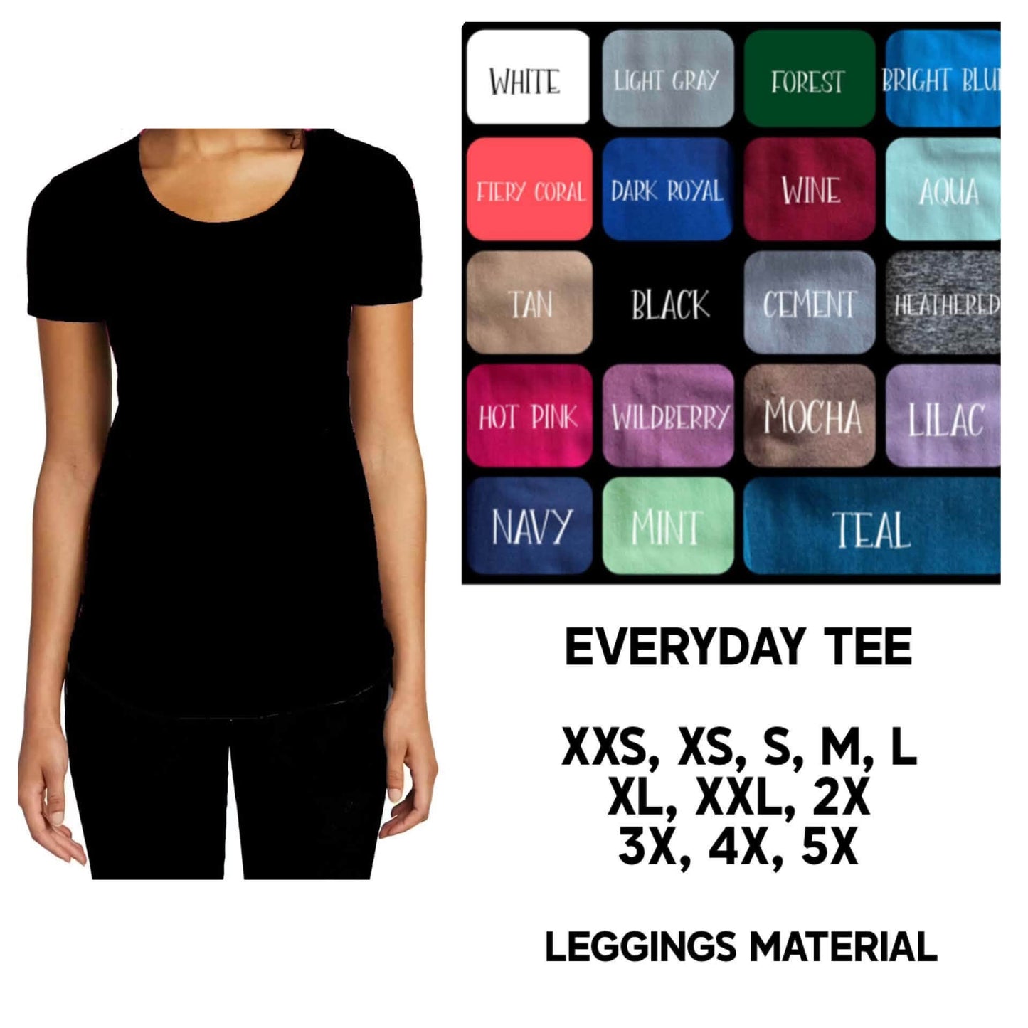 A5SB - Solid Colors Everyday Tee - Preorder Closing 8/12 ETA: Late Sept