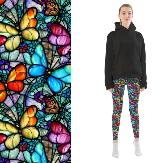 Stained Glass Butterfly Pre Order Leggings with Pockets  closes 9/13 ETA 9/27