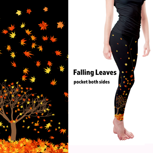 Falling Leaves Pre Order Leggings with Pockets closes 9/13 ETA 9/27