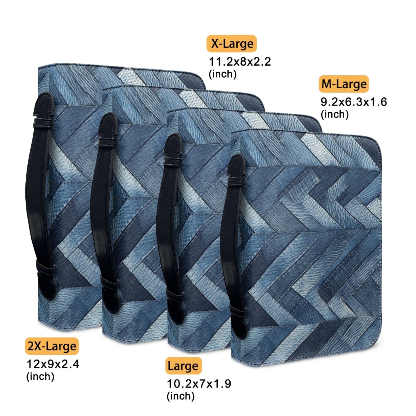 DENIM CHEVRON - NOTEBOOK COVERS PREORDER CLOSING 10/5 ETA EARLY DEC